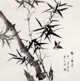 【已售】安徽美协何华贤四尺斗方《节节高升》