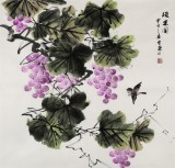 【已售】安徽美协何华贤四尺斗方《硕果图》