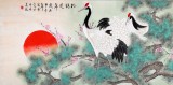 【已售】北京美协凌雪四尺作品《松鹤延年》