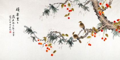 【已售】北京美协凌雪四尺国画《硕果累累》