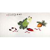 【已售】北京美协凌雪四尺国画《百财图》