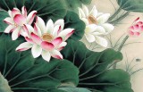 【已售】河南美协董书林荷花图《幸福和谐》