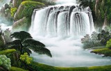 【已售】吴东六尺风水画《源远流长》