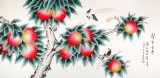 北京美协凌雪四尺桃子《馨香长寿》