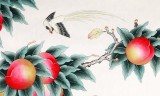 北京美协凌雪四尺桃子《馨香长寿》