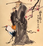 【已售】南海禅寺 妙林居士 作品《梅妻鹤子》