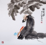 南海禅寺 妙林居士 四尺斗方《悟禅图》