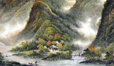 【已售】李宗峻四尺精品国画《小桥流水人家》