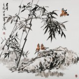 【已售】河北美协王占海四尺斗方《君子之风》