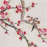 【已售】北京美协凌雪 四条屏花鸟画《梅兰竹菊》