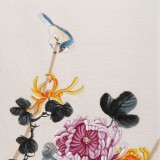 【已售】北京美协凌雪 四条屏花鸟画《梅兰竹菊》