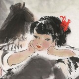 【已售】王向阳四尺斗方《雨过蝉又鸣》