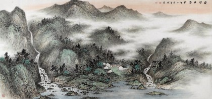 【已售】名家刘金河六尺《婆娑世界》