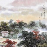 【已售】朝鲜画家姜有正 四尺《故乡的溪水声》