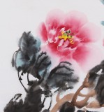【已售】河北著名老花鸟画家刘卓华四尺斗方《艳冠群芳》