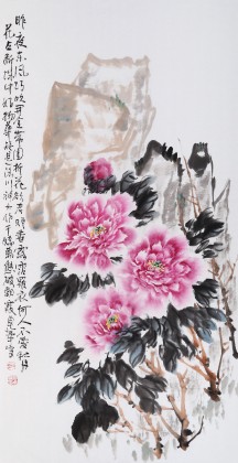 【已售】刘卓华 四尺《昨夜东风巧吹开》 河北著名老画家