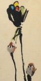 【已售】名家王永刚小尺寸手指画《荷塘清趣》(询价)