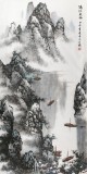 SK北京美协张春奇四尺《漓江春雨》（询价）