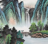 【已售】宁良成六尺风水画《旭日东升》