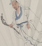 陈漫之扇画《陶渊明诗意图》（询价）