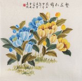 北京美协凌雪四尺斗方《繁花似锦》