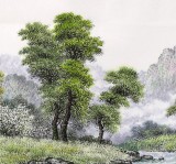 【已售】朝鲜名家蔡京华 四尺《春到溪谷》