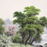 【已售】朝鲜名家蔡京华 四尺《溪谷的春天》