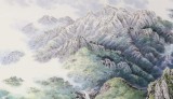 【已售】朝鲜画家崔正哲 六尺《妙香山之夏》