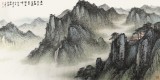 【已售】名家刘金河四尺山水画《青山霁后云犹在》
