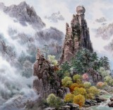 SK朝鲜画家权有松 六尺《金刚山》