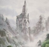 SKSD朝鲜画家徐京 四尺《金刚山的夏天》