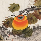 【已售】北京美协凌雪 小六尺花鸟画《事事如意》