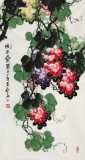 【已售】三尺葡萄画《硕果累累》