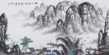 【已售】北京美协张春奇四尺《漓江烟雨》（询价）