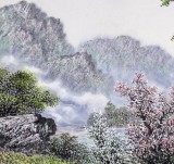 SKSD朝鲜名家蔡京华 四尺《山河的春天》