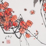 【已售】辽宁工美教授苗雨 四尺斗方《鸿雁高翔》师从吴冠中