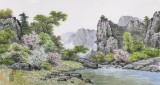【已售】朝鲜名家蔡京华 四尺《内七宝溪谷》