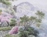 【已售】朝鲜人民艺术家 李昌 四尺《牡丹峰的春》