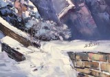 【已售可定】郭莹 《长城冬韵》布面油画