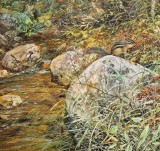 【已售】朝鲜名家油画 朴贤哲 《自然妙境》