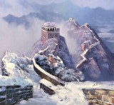 【已售可定】郭莹 《长城冬韵》布面油画