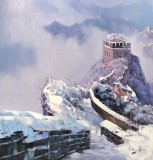 【已售可定】郭莹 《长城冬韵》布面油画