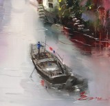 SK刘燕 《水乡四季-夏》 布面油画