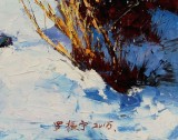 【已售】罗振宁 《融雪》 布面油画（询价）