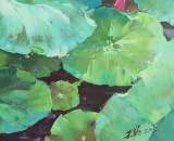 SK郭莹大尺寸《荷香万里》布面油画