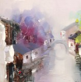 SK刘燕 《水乡四季-夏》 布面油画