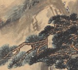 名家王永刚小尺寸指画《山高人为峰》(询价)