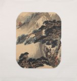 名家王永刚小尺寸指画《山高人为峰》(询价)