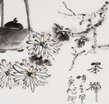 【已售】中国美协会员 三尺斗方赵英旭 《茶禅一味》