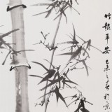 安徽美协何华贤 三尺《竹报平安》